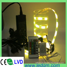 Tira de luz LED RGB 5050 con controlador y controlador